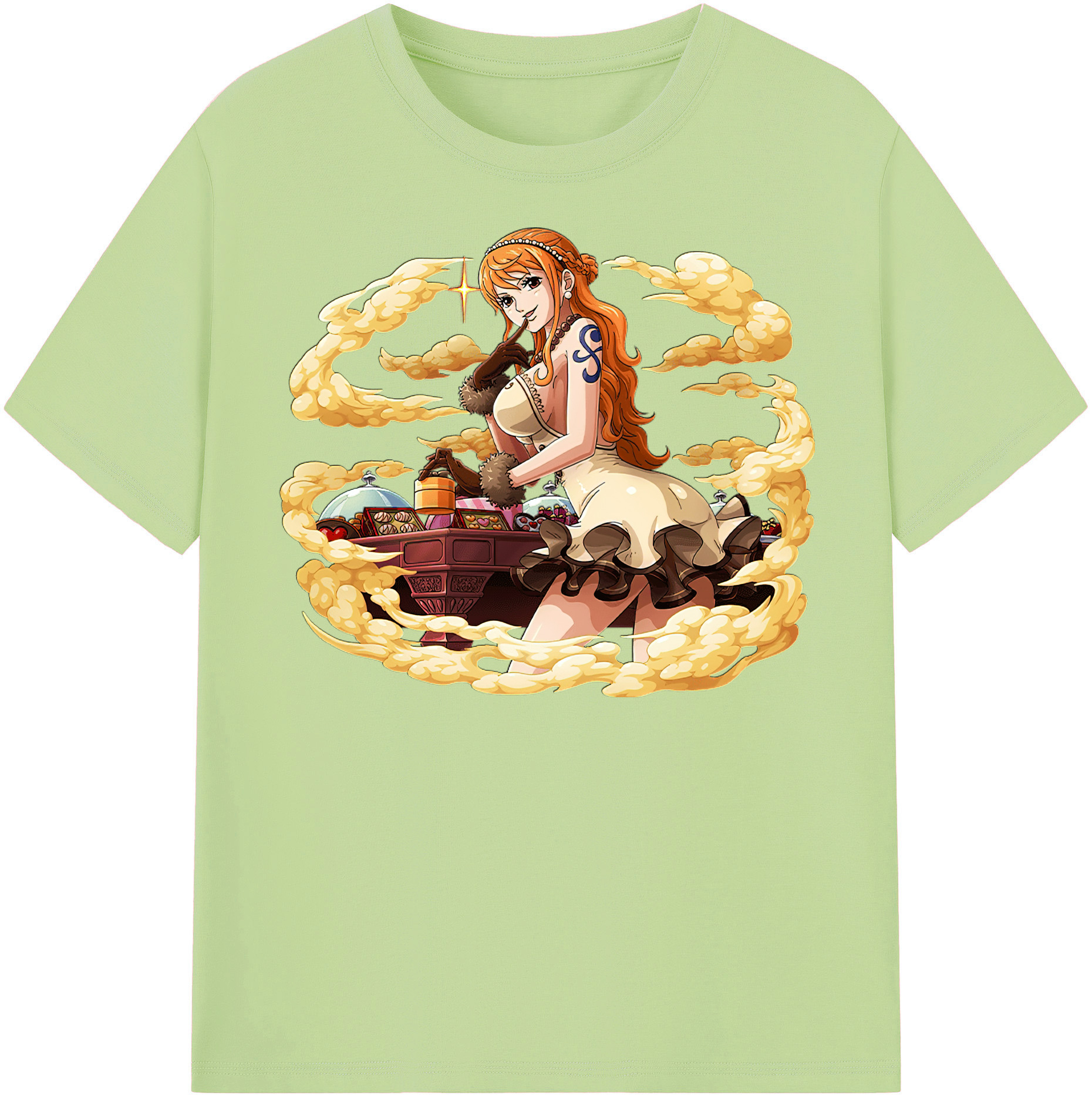 ワンピース ナミ ONE PIECE Nami 綿100％半袖Tシャツ（フロントプリント）